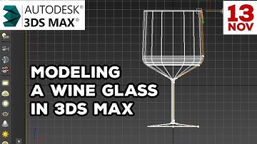 Modeling a Wine Glass based on Spline and Lathe Modifier in 3ds Max