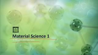 Material Science - 1 | C5-L1 | Chapter contents