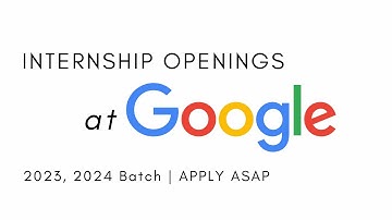 ​ @Google is Hiring | 2023, 2024 Batch | Summer & Winter Internship | Apply Now