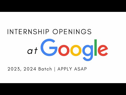 ​ @Google is Hiring | 2023, 2024 Batch | Summer & Winter Internship | Apply Now