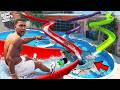 Franklin Shinchan Turned His House Into The Biggest Water Park Ever GTA 5 