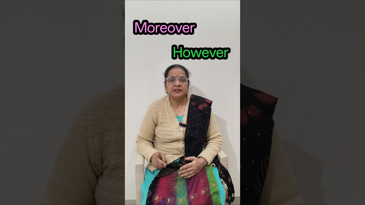difference between "moreover" & "however "