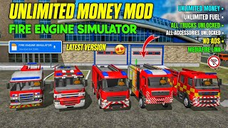 FIRE ENGINE SIMULATOR UNLIMITED MONEY MOD || UNLIMITED MONEY, ALL TRUCKS UNLOCKED, DOWNLOAD NOW! 🤩
