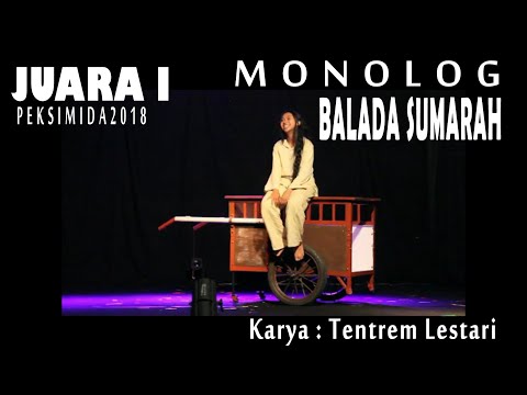 Monolog Balada Sumarah : Derita dan Perjuangan Sumarah Yang Kehilangan Ayahnya Karena Dituduh PKI