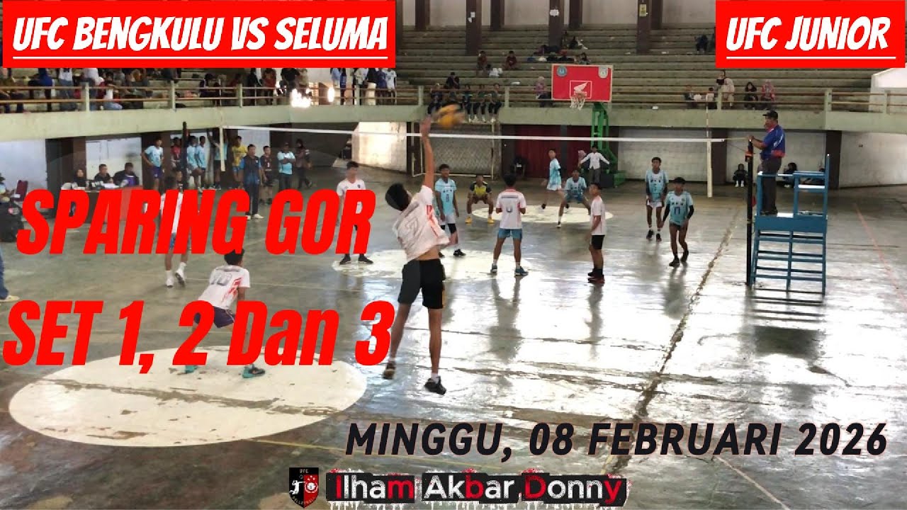 UFC JUNIOR SPARING GOR SAWAH LEBAR SET 1, 2 & 3| UFC VS SJV (SELUMA) | MINGGU, 08 FEBRUARI 2026