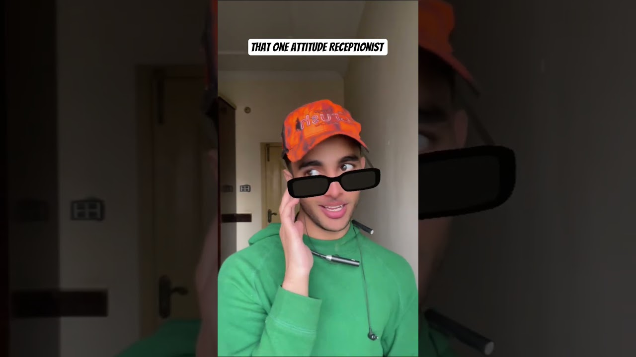 attitude Receptionist 😺. funny video