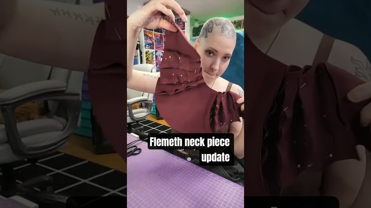 Making Flemeth's neck piece #cosplay #dragonage