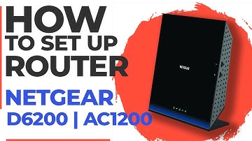 ✅ How to Set Up NETGEAR D6200 | How to Setup NETGEAR AC1200 WiFi Router