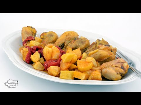 Muslos de pollo con pimientos del piquillo By #JavierRomero