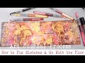 BEGINNERS ART JOURNAL PROCESS- How start an Art Journal  Page? and Fix Mistakes in Mixed Media