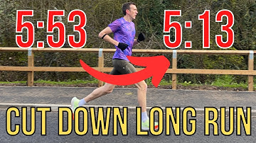 FAST Cut Down Long Run For Marathon Training W/@TheWelshRunner