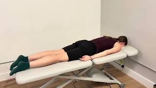 Prone Hip Extension for multifidi activation