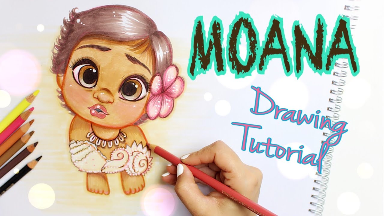 ðDISNEY BABY MOANA - DRAWING TUTORIALðº - YouTube