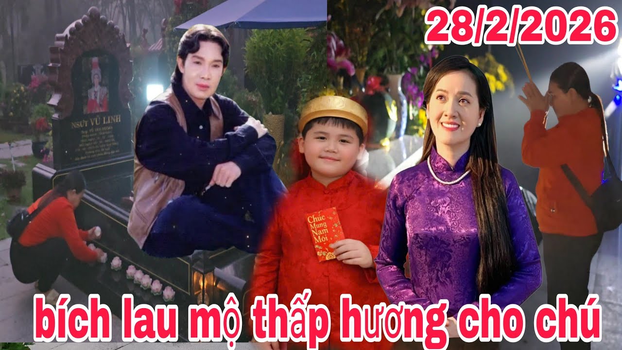 Sáng bích đến sớm  lau bàn thờ thay nước thấp hương lau mộ quét sàng nhà sung quanh mộ chú 