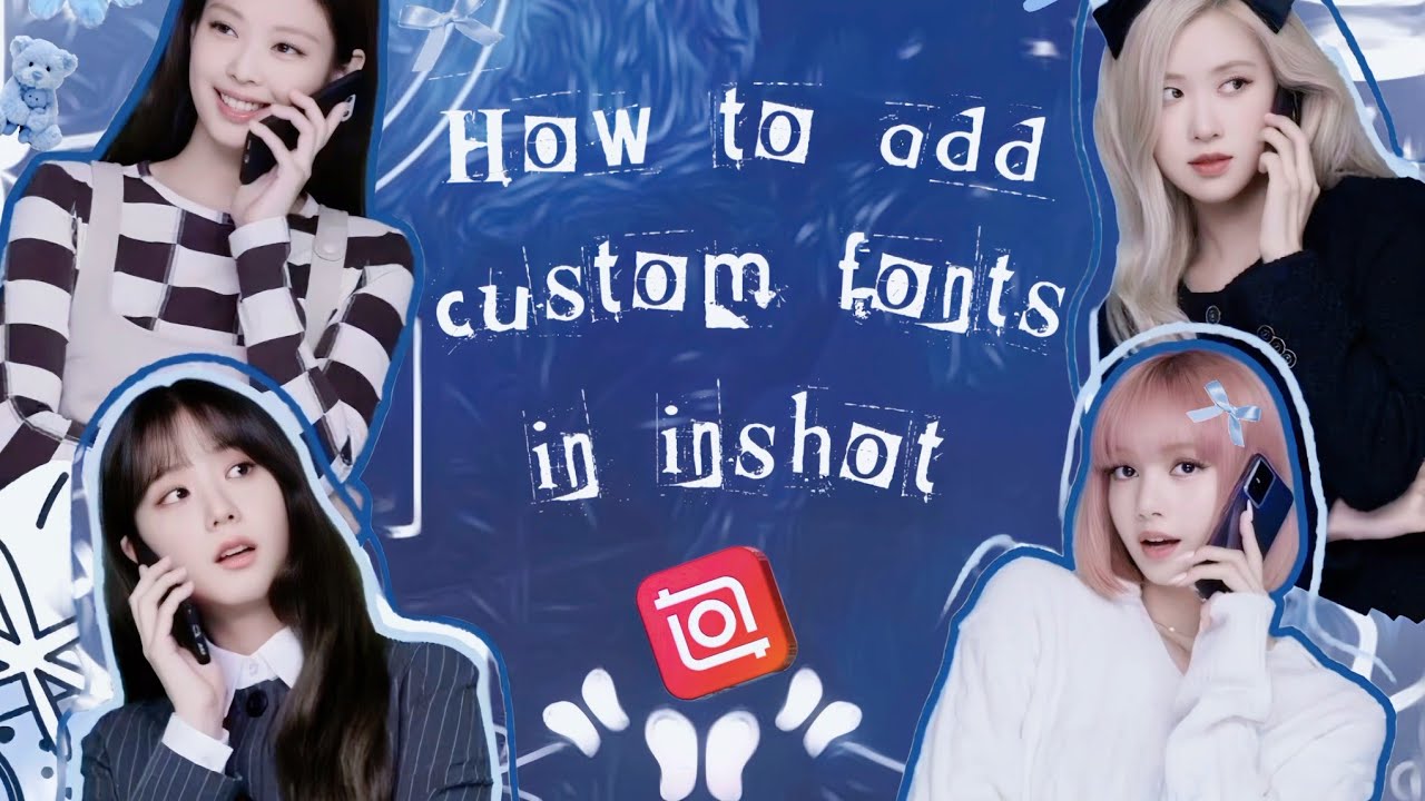 How to add custom fonts in Inshot (Dafont) - YouTube