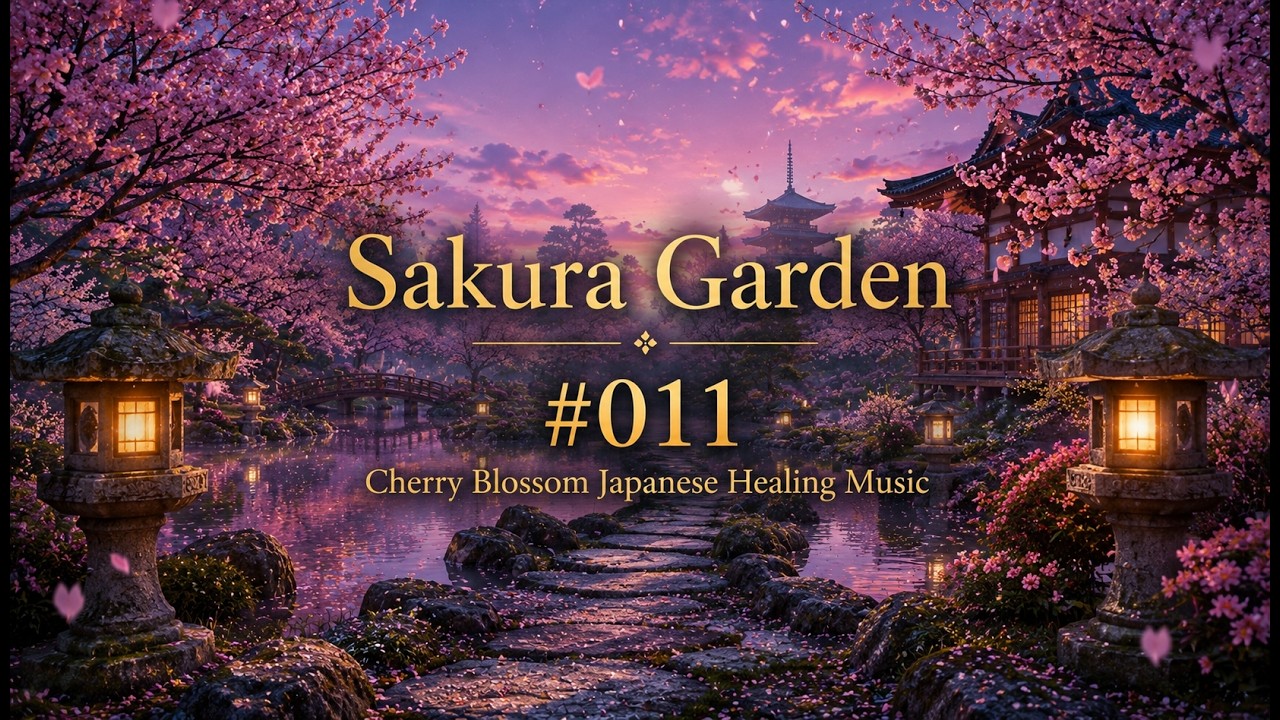 🌸 Sakura Garden #011 | Cherry Blossom Japanese Healing Music