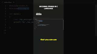 Decoding Strings in #clanguage