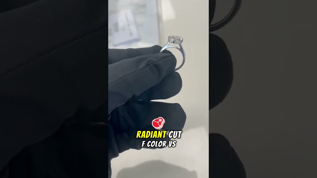 5 Carats Radiant Cut Natural Diamond Ring, Elegant Luxury Jewelry at Cashing Diamonds 