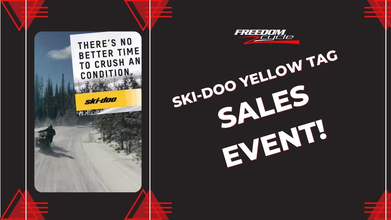 Ski Doo Yellow Tag Sale 2023 Freedom Cycle Concord NH YouTube