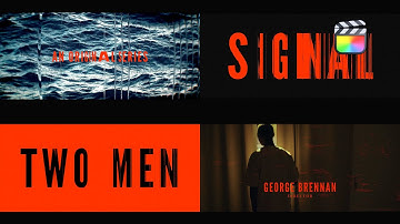 Cinematic Glitch Opener Modular Template for Final Cut Pro — MotionVFX