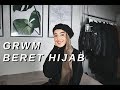 Hijab Pakai Topi Baret