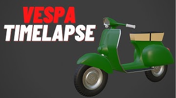 How to model a Vespa: Blender Modelling Timelapse