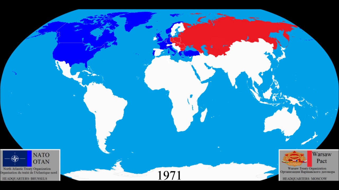 NATO vs. Warsaw Pact Every Year YouTube