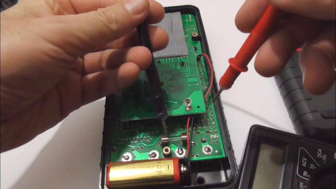 Mastech M9508 Fuse Check - YouTube