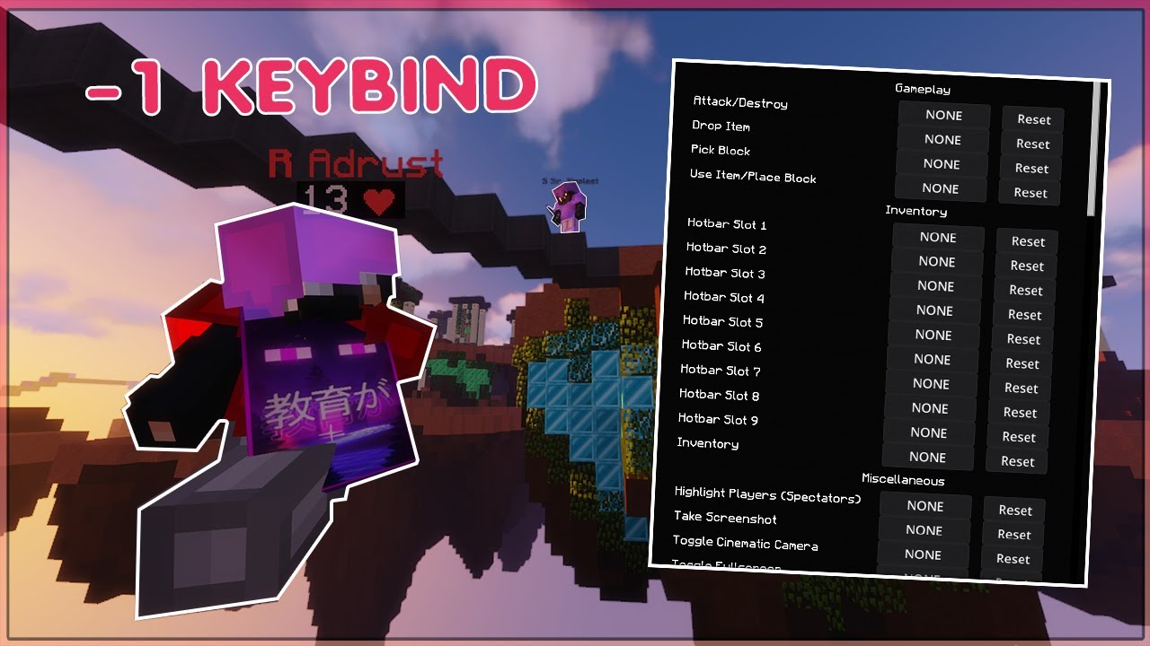 Hypixel Bedwars, but I Remove a Keybind Every Time I Die... - YouTube
