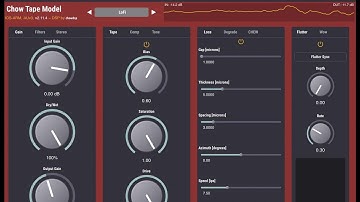 ChowDSP | Chow Tape Model | Tape Machine | AUv3 iOS iPadOS plug-ins 