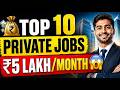 Private Sector की 10 सबसे ज्यादा Salary वाली Jobs 😱 | highest paying private jobs in india 2026