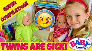 🚑Baby Born Twins Are Sick! 🤒Emma & Ethan Visit Dr. Skye! 👩🏼‍⚕️Super Compilation: All 3 PARTS!😃