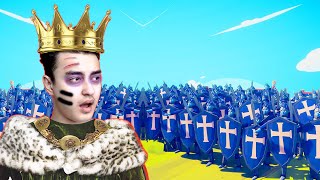 1 KRAL VS 100 KÖYLÜ! (SAVAŞ SİMULATOR)  Totally Accurate Battle Simulator