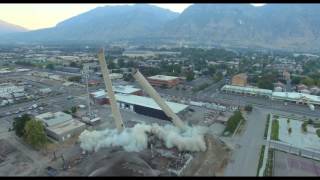 Provo City Power Plant Smokestack Demolition