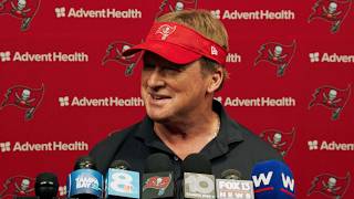 Jon Gruden on Joining Rondé Barber in the Booth | Press Conference | Tampa Bay Buccaneers