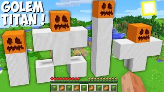 What is THE BEST WAY TO SPAWN A SUPER GIANT GOLEM TITAN in Minecraft ? NEW GOLEM !