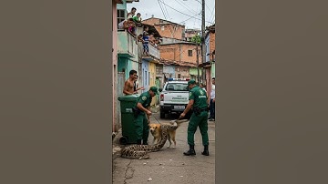 Stray Dog Trapped by Giant Python in Urban Brazil! #animalrescue