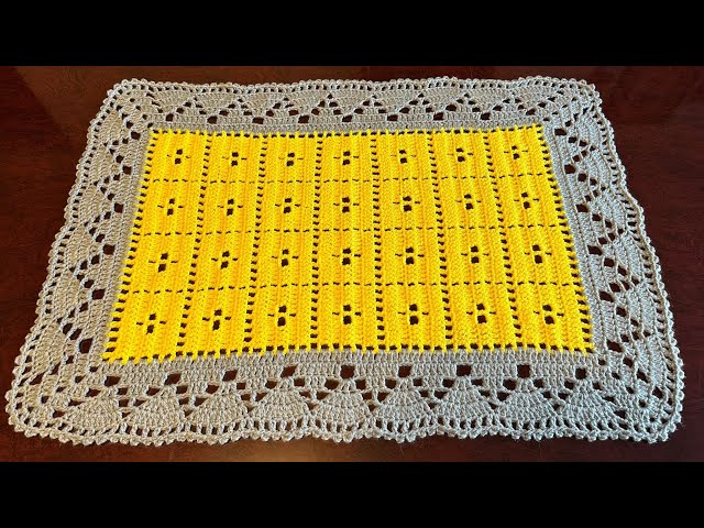 Hermoso y Fácil Centro de Mesa paso a paso a crochet 🧶 class=