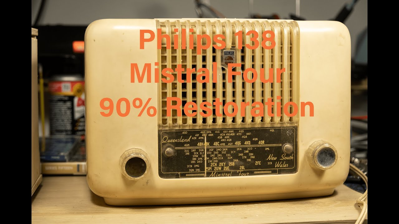 ElectroSound 7. Philips 138 Mistral Four Valve (Tube) Radio Restoration