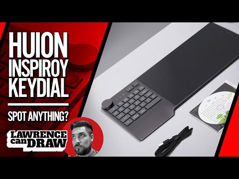 Huion Inspiroy KeyDial DRAWING TABLET with keyboard