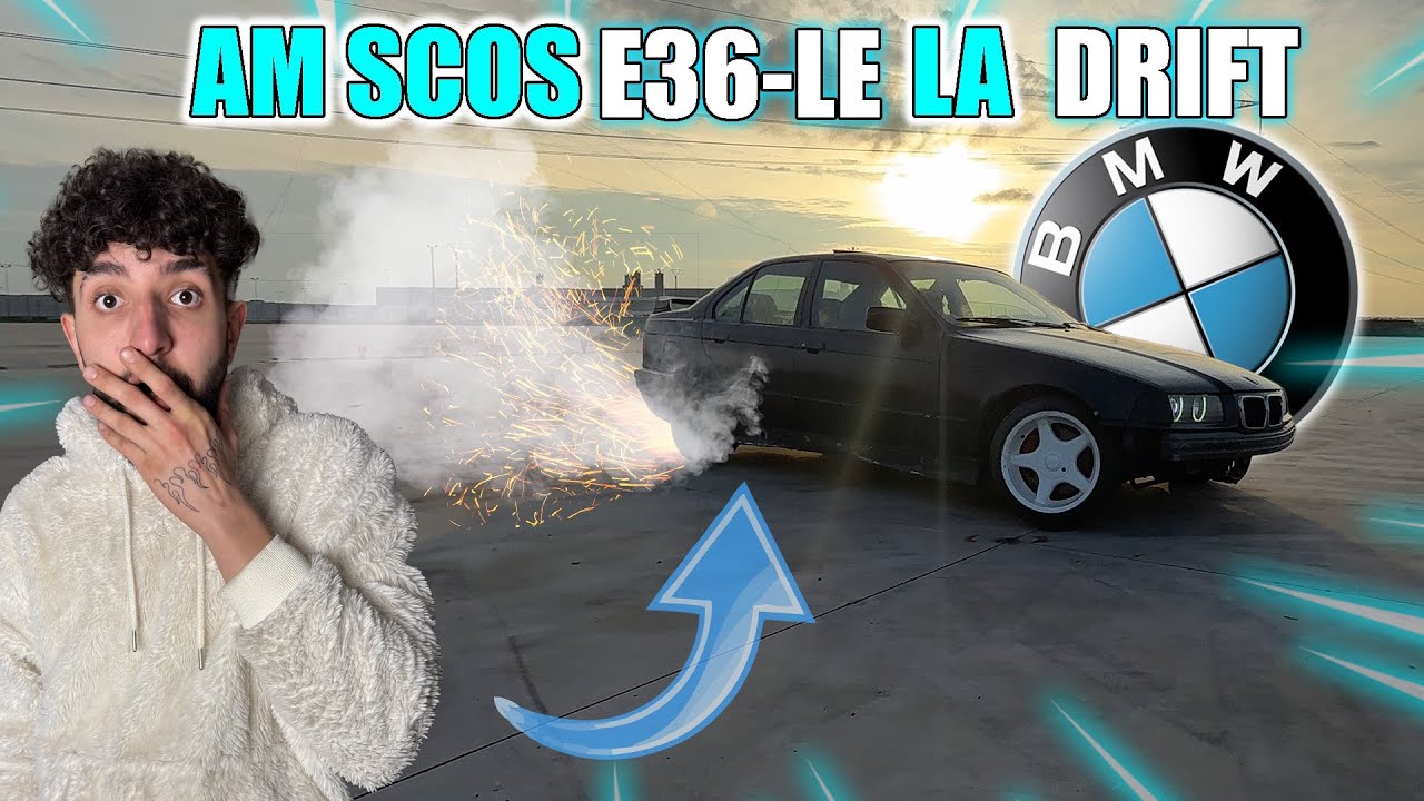 🔥Cât rezistă un BMW E36 la drift?💨 *Ne dăm LAT cu pisica*🍩