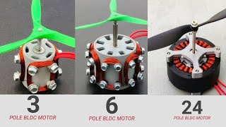 All Model of BLDC Motor || Making a Powerful Brushless Motor || 3, 6, 24 pole Motors