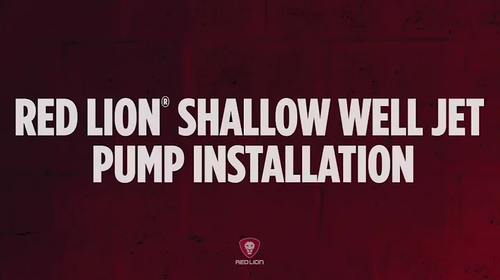 Red Lion Shallow Well Jet Pump Installation