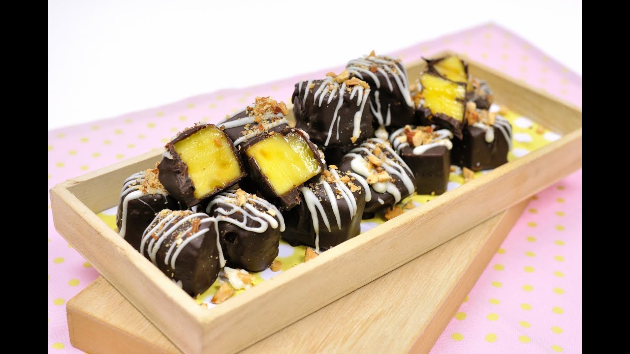 มะม่วงเคลือบช็อกโกแลต Mango Chocolate Candy