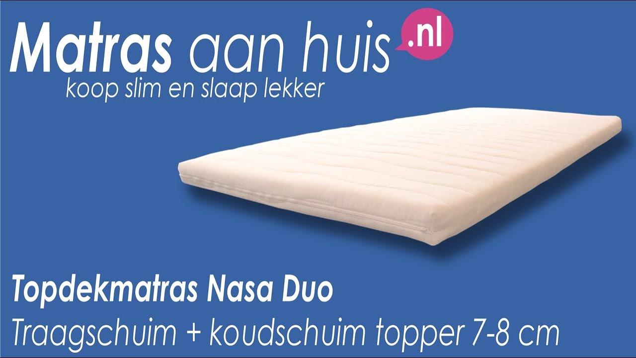 nauwkeurig contant geld Menagerry Topdekmatras met traagschuim type NASA | Matrasaanhuis.nl