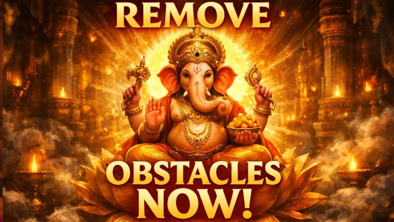 Ganesha Pancharatnam with Lyrics | Remove Obstacles & Invoke Divine Blessings | 108 Times Chanting