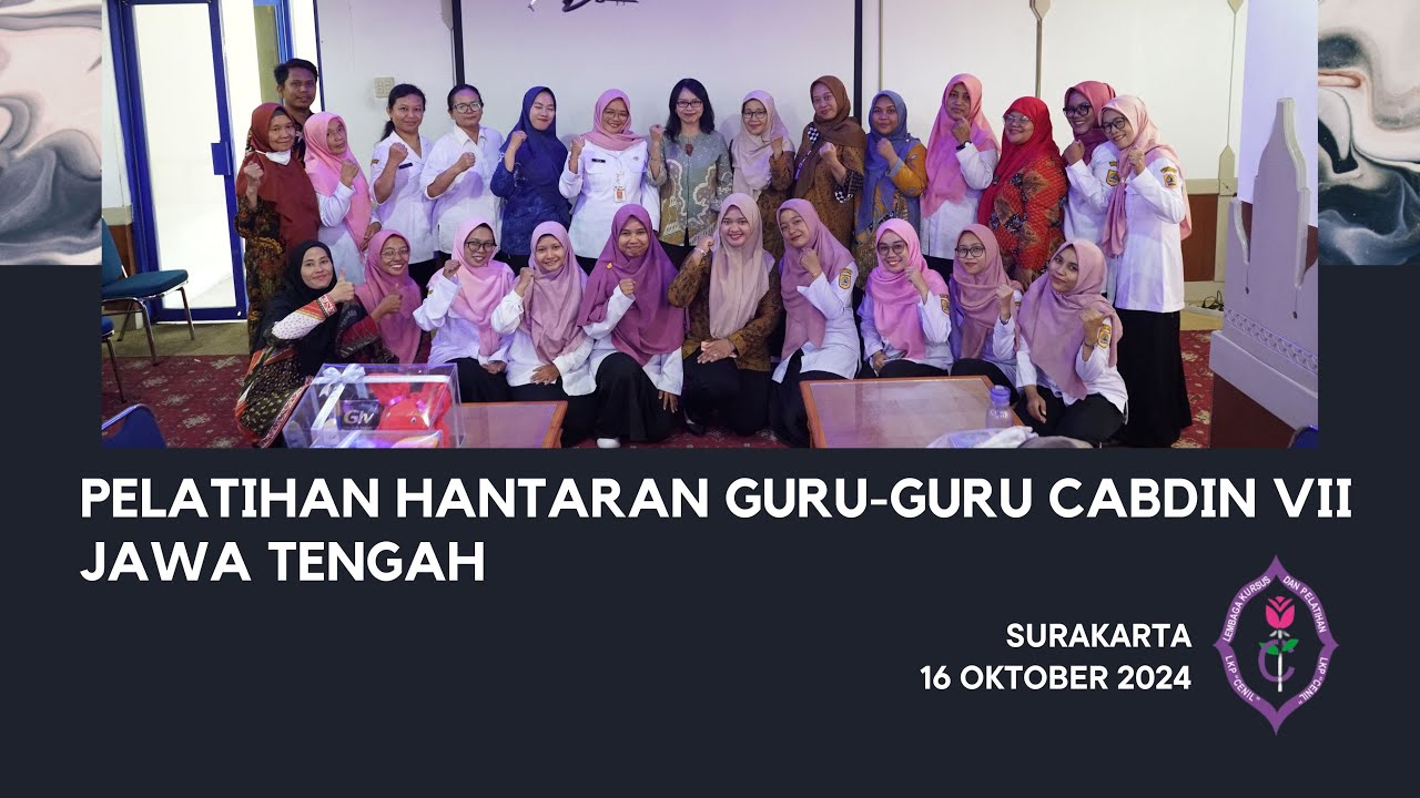 PELATIHAN HANTARAN GURU-GURU SLB CABDIN VII JAWA TENGAH. SURAKARTA, 16 OKTOBER 2024.