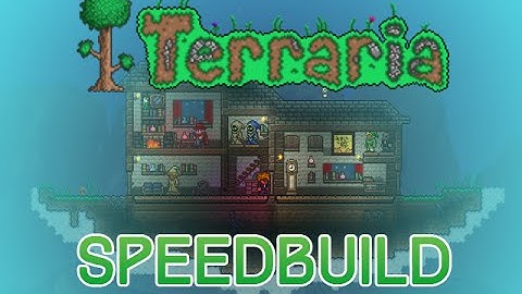 Terraria Speedbuild: Clothiers Floating Island