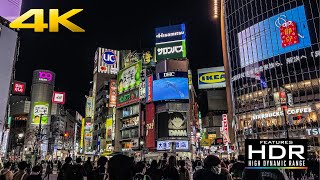 🏙️ [4K Hdr] Shibuya Night Walk | Shibuya Crossing, Hachiko Statue, Basketball Street, Miyashita Park