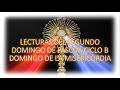 Lecturas del Segundo Domingo de Pascua Ciclo B Domingo de la Divina Misericordia